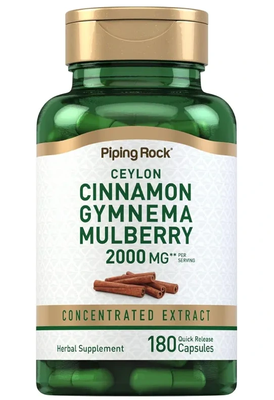 Ceylon Cinnamon Gymnema Mulberry Complex 2000mg 180 Capsules